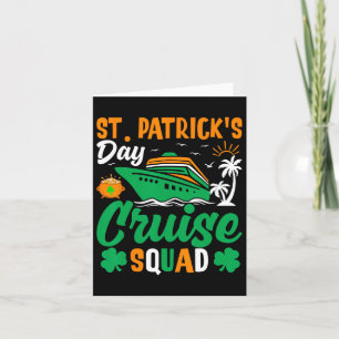 St Patricks Day Cruise Squad Matching Family Trip Card
