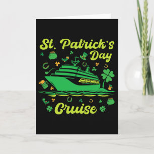 St. Patrick's Day Cruise Vacation Cruising Ship Ma Card
