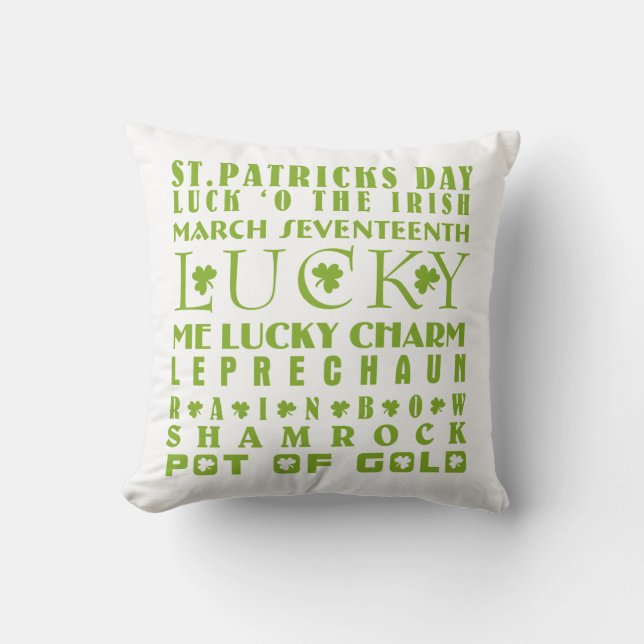 St Patricks day Cushion (Front)