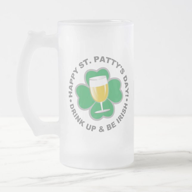 St. Patrick's Day custom monogram mugs (Left)