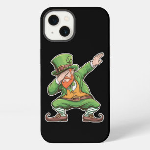 St Patricks Day Dab Dabbing Leprechaun In Green  iPhone 13 Case