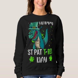 St Patrick's Day Dab Trex Give Luck Sweatshirt