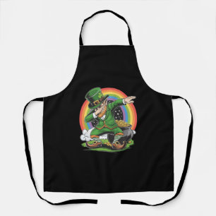 St Patricks Day Dabbing Leprechaun Dab Dance Apron