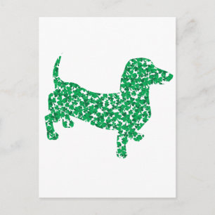 St. Patrick's Day Dachshund Postcard