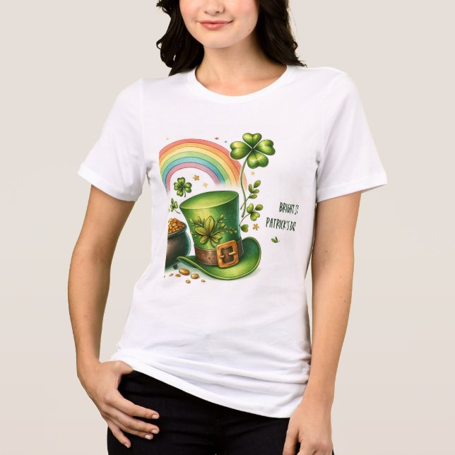 ST PATRICK'S DAY DESIGN T.SHIRT Tri-Blend SHIRT (Front)