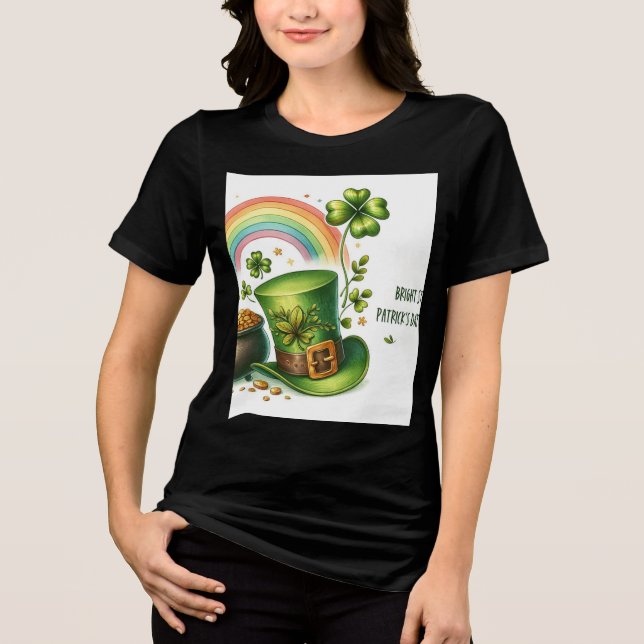 ST PATRICK'S DAY DESIGN T.SHIRT Tri-Blend SHIRT (Front)