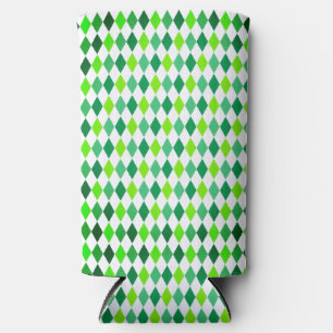 St. Patrick's Day Diamond Shape Pattern-54603 Seltzer Can Cooler