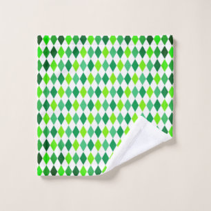 St. Patrick's Day Diamond Shape Pattern-54603 Wash Cloth