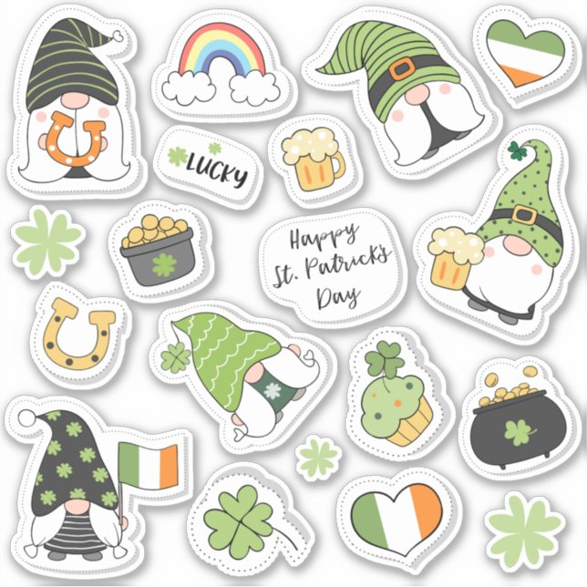 St. Patrick's Day Different Loveable Fun Icons (Front)