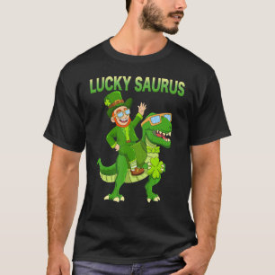 St Patricks Day Dinosaur Happy St Pat Trex Boys Gi T-Shirt