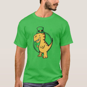 St Patricks Day Dinosaur Irish Funny Men Boy Baby T-Shirt