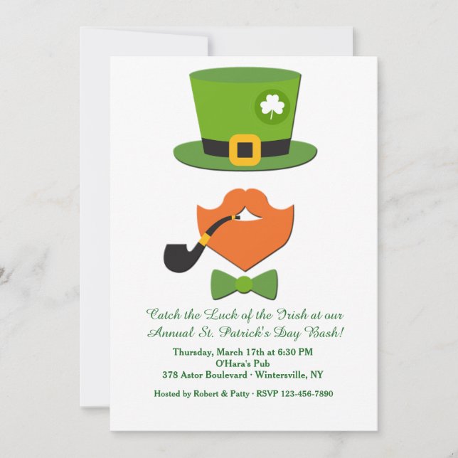 St. Patrick's Day Disguise Invitation (Front)