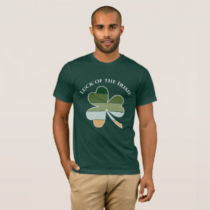St. Patrick's Day Distressed Lucky Irish Shamrock T-Shirt