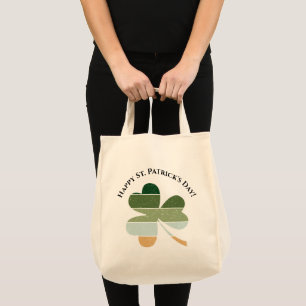 St. Patrick's Day Distressed Lucky Irish Shamrock Tote Bag