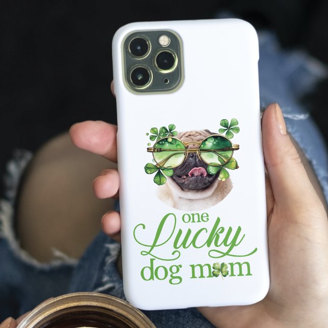 St Patrick's Day Dog Mum Funny Custom Photo  Case-Mate iPhone Case (Creator Uploaded)