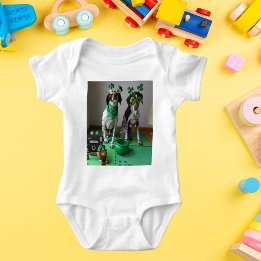 St. Patrick's Day Dogs Party Baby Jersey Bodysuit