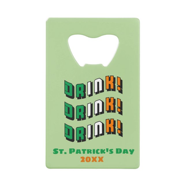 St. Patrick's Day Drink Irish Funny Cute (Front)
