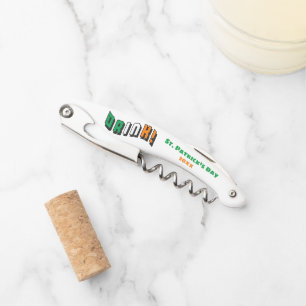 St. Patrick's Day Drink Irish Funny Cute Corkscrew
