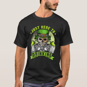St Patricks Day Drinking Men, Irish Green Beer, Sk T-Shirt