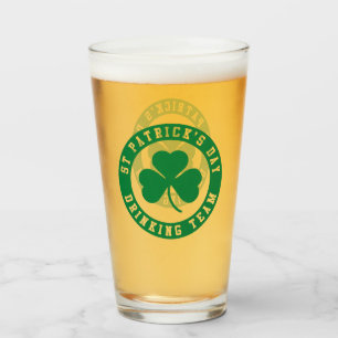 St Patrick's Day Drinking Team Glass