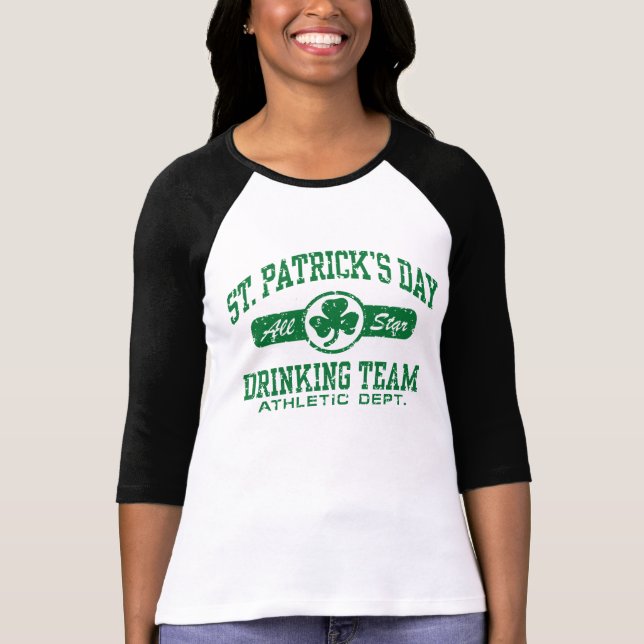 St. Patrick's Day Drinking Team T-Shirt (Front)