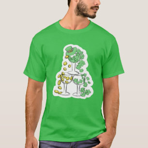 St Patrick's Day Drunk Shenanigans Wine Beer Irish T-Shirt