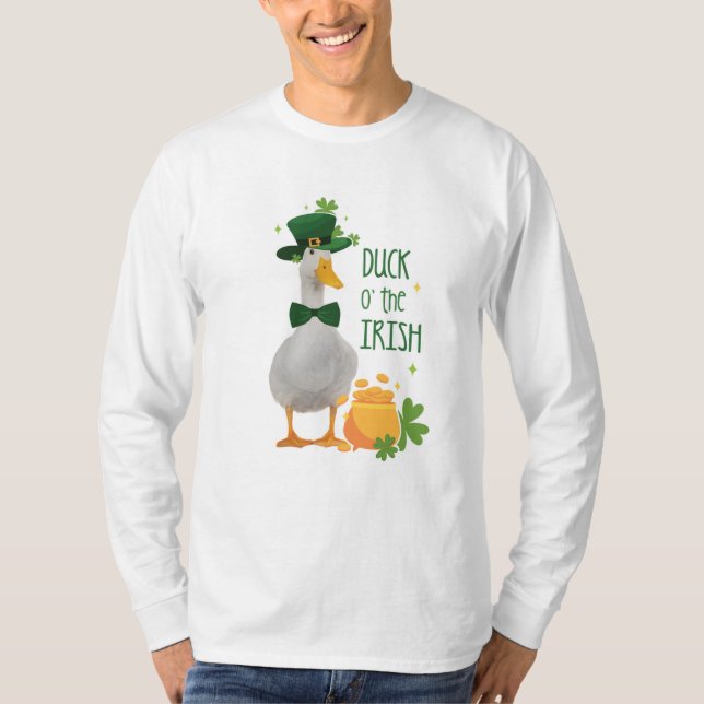 St. Patricks Day Duck o' the Irish T-Shirt (Front)