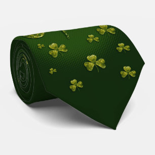 St. Patrick's Day   Elegant Unique Shamrocks Tie