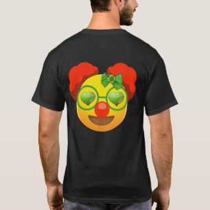 St Patricks Day Emoji Face Heart Eyes Shamrock T-Shirt