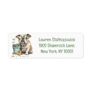 St. Patrick's Day English Bulldog