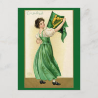 St. Patrick's Day Erin Go Bragh Vintage Lady