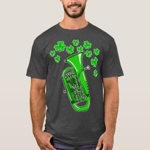 St Patricks Day Euphonium Teacher Euphoniumist Bra T-Shirt