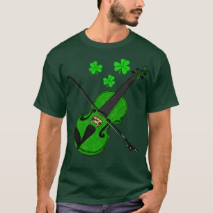 St Patricks Day Fiddle Violin Player Violinist T-Shirt