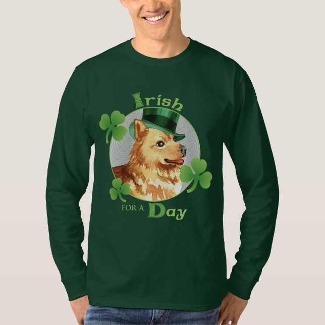 St. Patrick's Day Finnish Spitz T-Shirt (Front)