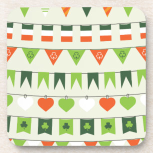 st patricks day flag coaster