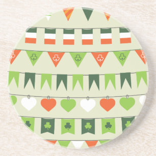 st patricks day flag coaster