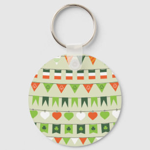 st patricks day flag key ring