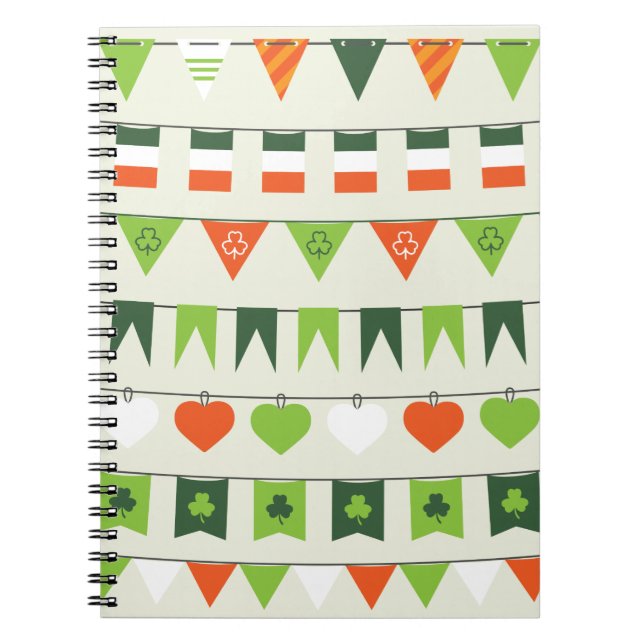 st patricks day flag notebook (Front)