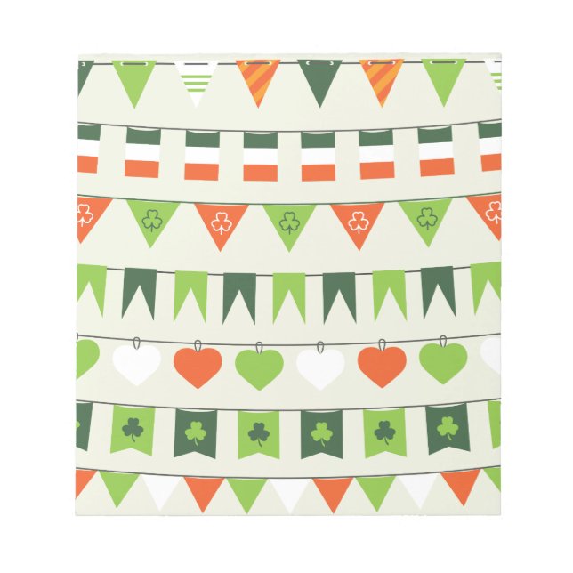 st patricks day flag notepad (Front)