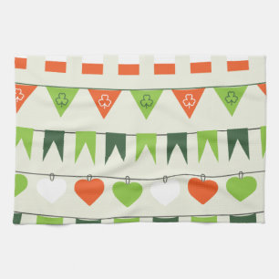 st patricks day flag tea towel