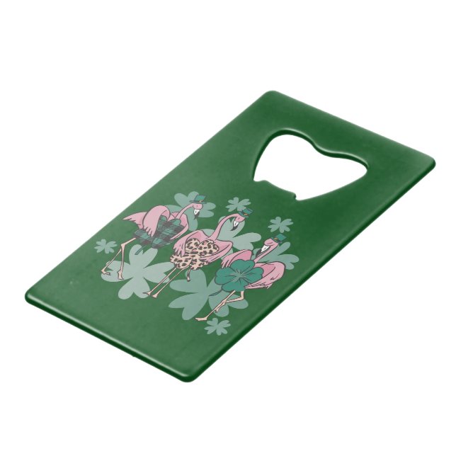 St Patricks Day Flamingo (Back Angled)