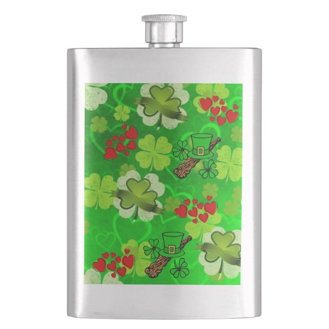St. Patrick's Day Flask (Front)