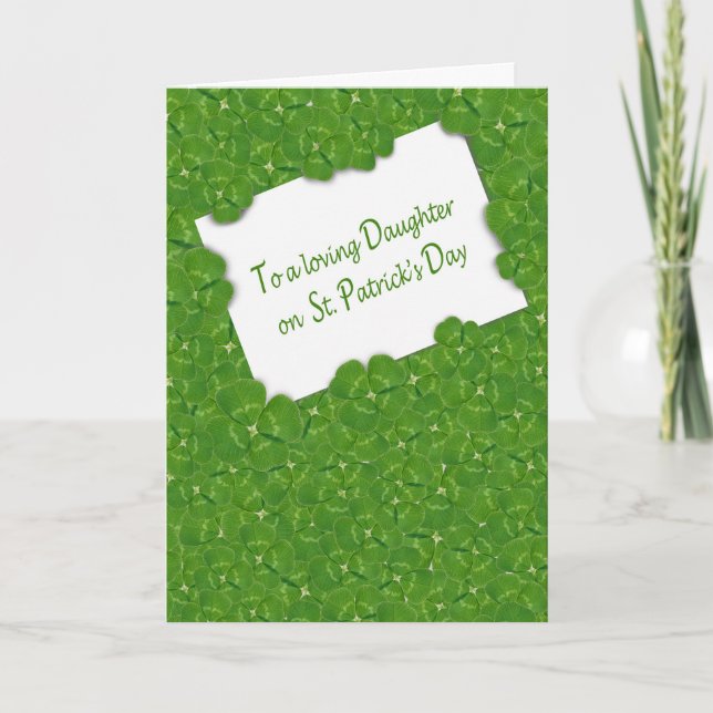St.Patrick's Day for Daughter Card (Front)