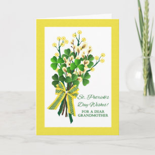 St. Patrick's Day for Grandmother with Shamrocks Card