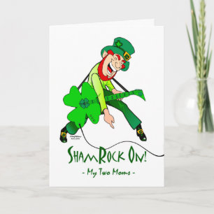 St. Patrick's Day for Rock Star Moms, Rock On Card