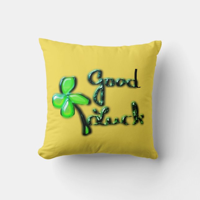 St. Patrick's Day  ‎Four-leaf clover Cushion (Front)