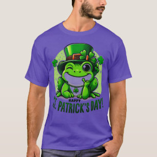 St Patricks Day Frog Face Saint Pattys Paddys Men T-Shirt