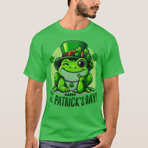 St Patricks Day Frog Face Saint Pattys Paddys Men T-Shirt