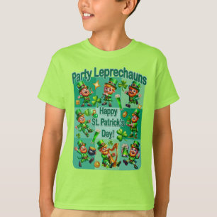 St. Patrick's Day Fun Adorable "Party Leprechauns" T-Shirt