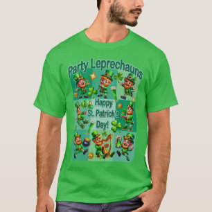 St. Patrick's Day Fun Adorable "Party Leprechauns" T-Shirt
